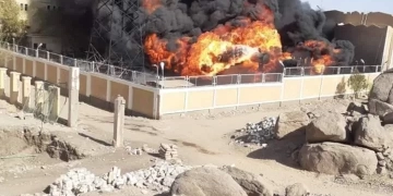 حريق هائل في محطة محولات كهرباء باسوان 1 - جريدة المساء