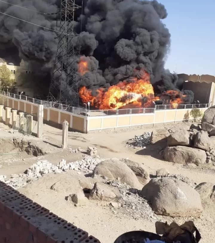 حريق هائل في محطة محولات كهرباء باسوان 17 - جريدة المساء