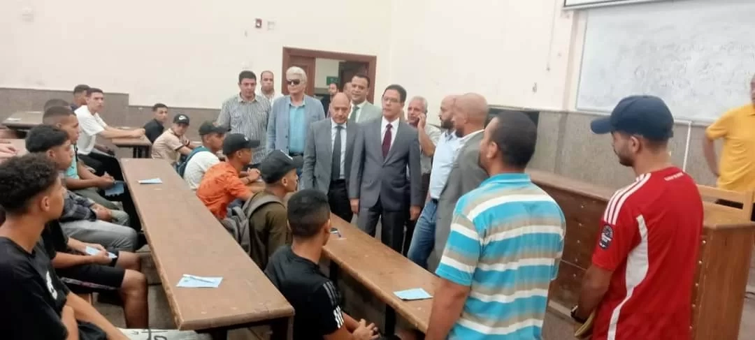 رئيس جامعة بنها يتفقد اختبارات القدرات بكلية التربية الرياضية 17 - جريدة المساء