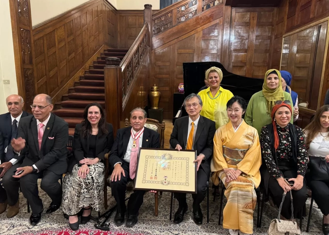 السفير اليابانى يحتفل بحصول د.كرم خليل على وسام الامبراطور الياباني 18 - جريدة المساء