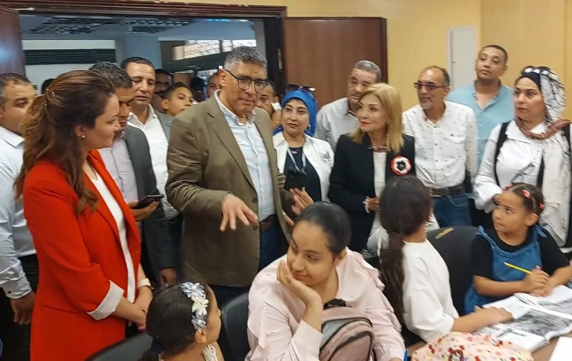 محافظ الجيزة يتفقد حديقة العجوزة ومكتبة ٦ أكتوبر 18 - جريدة المساء