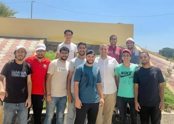 طلاب الهندسة الزراعية بجامعة القناة يشاركون في تشجير الكلية 17 - جريدة المساء