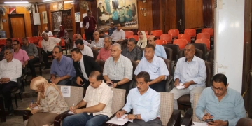 وكيل وزارة تعليم بني سويف  يناقش الإجراءات اللازمة لضمان انضباط العملية التعليمية خلال العام الدراسى الجديد . 1 - جريدة المساء