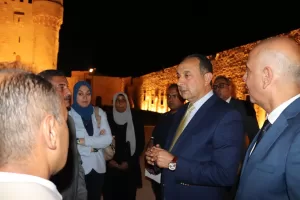 وزير قطاع الأعمال العام يتابع تجارب التشغيل لعرض "الصوت والضوء" بقلعة" قايتباي "تمهيدا للافتتاح الرسمي خلال سبتمبر الجاري 22 - جريدة المساء