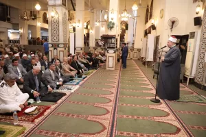 محافظ الجيزة يشهد الاحتفال بذكري المولد النبوي الشريف بمسجد المحروسة بالعجوزة 19 - جريدة المساء