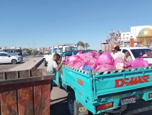 موجهاً بإحالة السائق للنيابة العامة.. محافظ البحر الأحمر يعلن ضبط سيارة نقل تلقي مخلفات طبية بصناديق القمامة  21 - جريدة المساء
