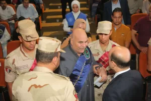 محافظ كفر الشيخ ومدير جمعية المحاربين القدماء يشهدان تكريم أسر الشهداء ومصابي العمليات الحربية 29 - جريدة المساء