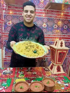 الكبسه باللحمه مع سلطة الدقوس بطريقة الشيف ياسر 21 - جريدة المساء