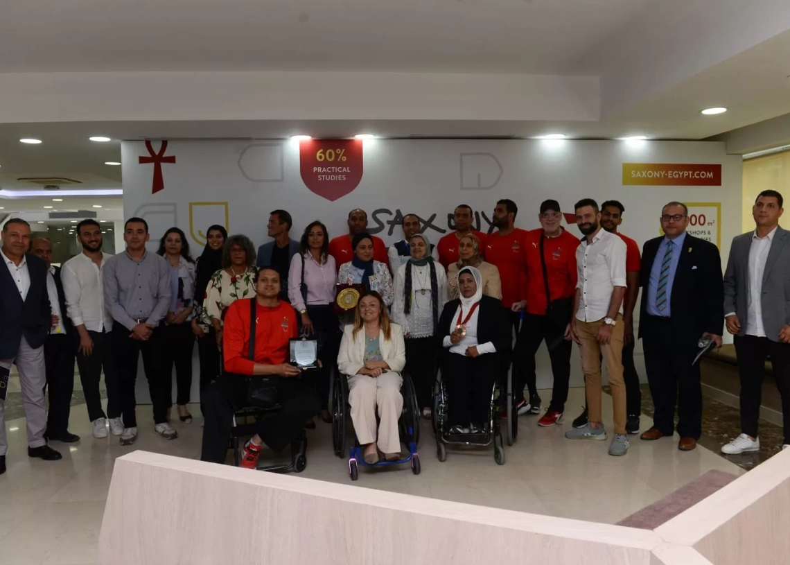 تكريم أبطال الالعاب البارالمبية بجامعة "ساكسوني" مصر للعلوم التطبيقية 19 - جريدة المساء