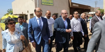 محافظ بنى سويف يتفقد عددا من مشروعات مبادرة "حياة كريمة"ببعض المرافق الحيوية 1 - جريدة المساء