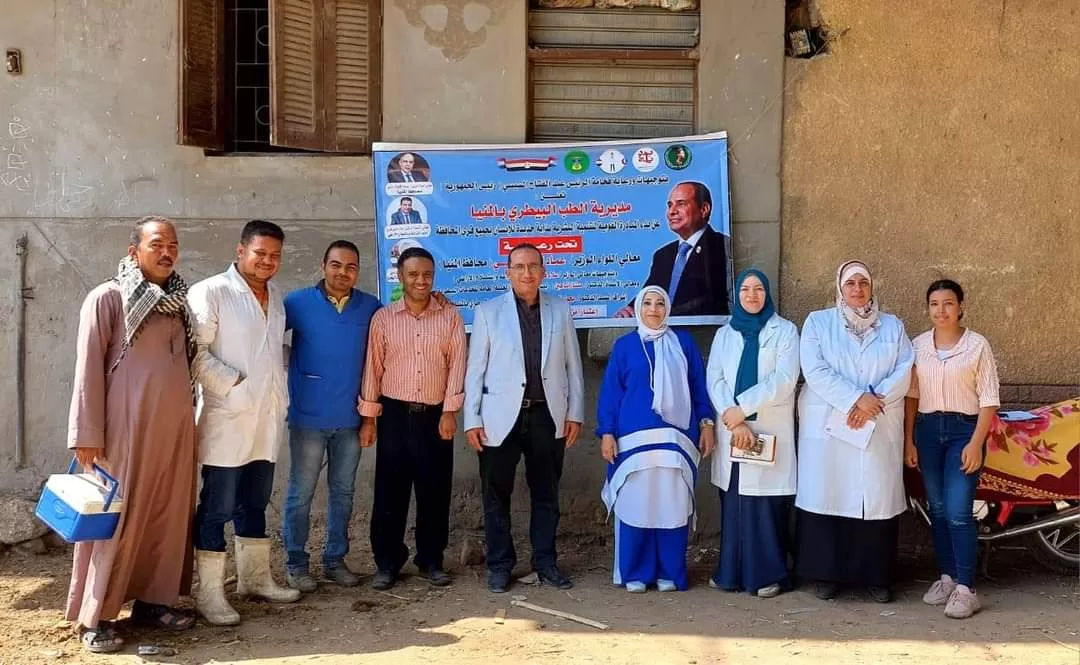 قافلة بيطرية علاجية مجانية وقائية إرشادية بقرية منقريوس بسمالوط 17 - جريدة المساء