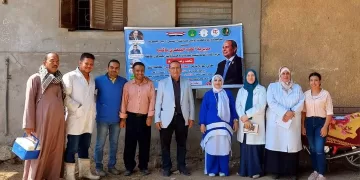 قافلة بيطرية علاجية مجانية وقائية إرشادية بقرية منقريوس بسمالوط 1 - جريدة المساء