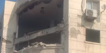 انهيار جزئي بأحد العقارات بكورنيش الإسكندرية 1 - جريدة المساء