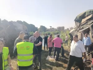 كوادر الهيئة القبطية الإنجيلية تقدم المساعدات لمصابي حادث قطار المنيا 24 - جريدة المساء