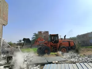 إزالة 40 حالة تعد علي الأراضي الزراعية وأملاك الدولة ب6 مناطق في الجيزة 35 - جريدة المساء