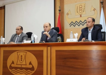 رئيس جامعة كفر الشيخ يشهد حفل استقبال الطلبة الجدد بكلية الطب البيطرى 17 - جريدة المساء