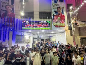 إحتفالية شرقاوية بالاعلام المصرية ورقصات الخيول العربية والطبل والمزمار البلدي ببطلتي العالم في الكارتية "مريم طنطاوي" و"رؤي الطاهر" 29 - جريدة المساء