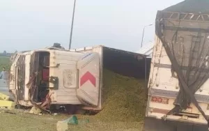 22 مصابا فى حادث الطريق الإقليمي.. طوارىء بمستشفى أشمون للتعامل مع الحالات.. وعودة الحركة المرورية بعد رفع آثار التصادم 22 - جريدة المساء