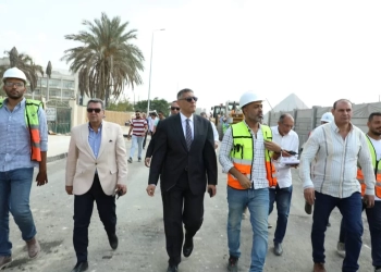 تمهيدا للافتتاح | بالصور- محافظ الجيزة يتابع أعمال إنشاء ساحات الانتظار ودعم أرصفة المشاة والزراعات بالطرق المحيطة للمتحف المصري الكبير 23 - جريدة المساء