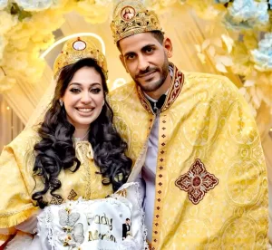 أسقف كفر الشيخ يترأس صلاة إكليل طقسي بكنيسة مارجرجس بدسوق  21 - جريدة المساء