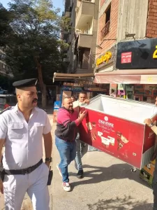 رفع 500 حالة إشغال للمقاهي والمحال بشارعي الثلاثيني والثورة بالعمرانية 20 - جريدة المساء