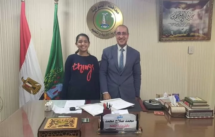 وكيل تعليم المنوفية يستقبل طالبة الإعدادية "مايفن".. الحاصلة علي البكالوريوس المصغر في الطب من جامعة هارفارد 19 - جريدة المساء