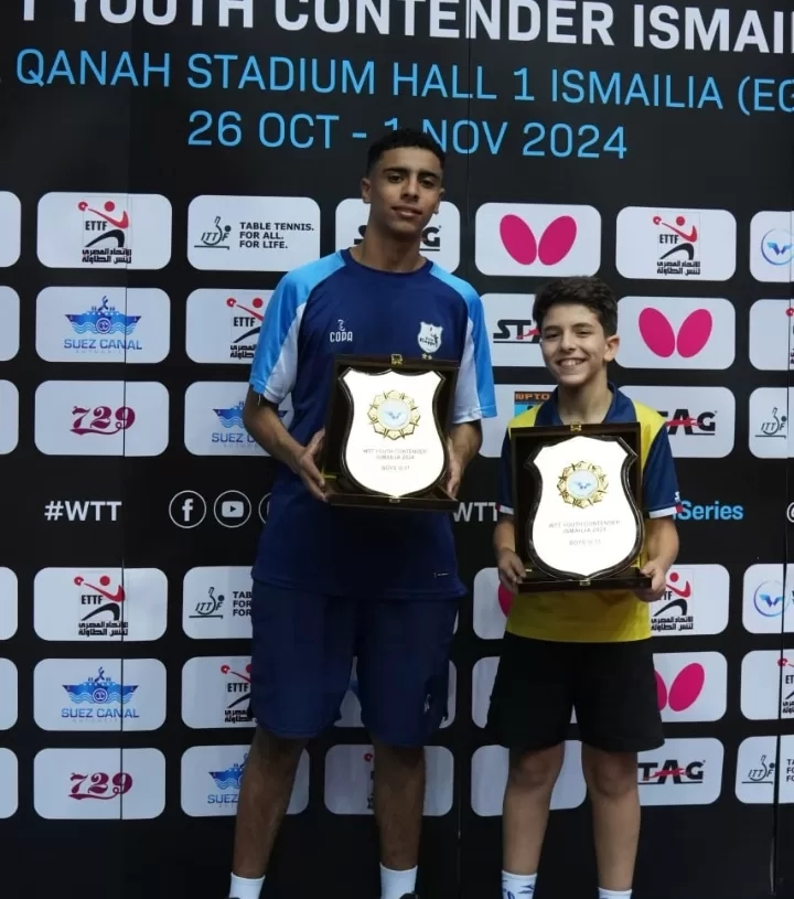 مصر تحصد ذهبية وفضية اليوم في البطولة الدولية للناشئين لتنس الطاولة 17 - جريدة المساء