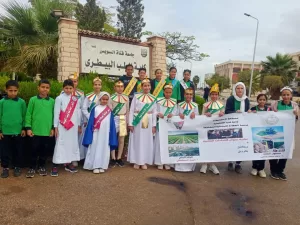 جامعة القناة تستقبل وفداً طلابياً من مدرستي الإسماعيلية للغات والعقادة 25 - جريدة المساء