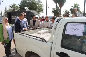 نائب محافظ بني سويف يتفقد قافلة الإصلاح الزراعي لبيع اللحوم والسلع بأسعار مخفضة ضمن فعاليات "بداية" 23 - جريدة المساء