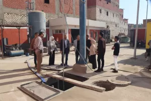السكرتير العام المساعد لبني سويف يتفقد مستجدات الموقف التنفيذي لمشروع الصرف الصحي بميانة خلال زيارته لمركز اهناسيا 19 - جريدة المساء