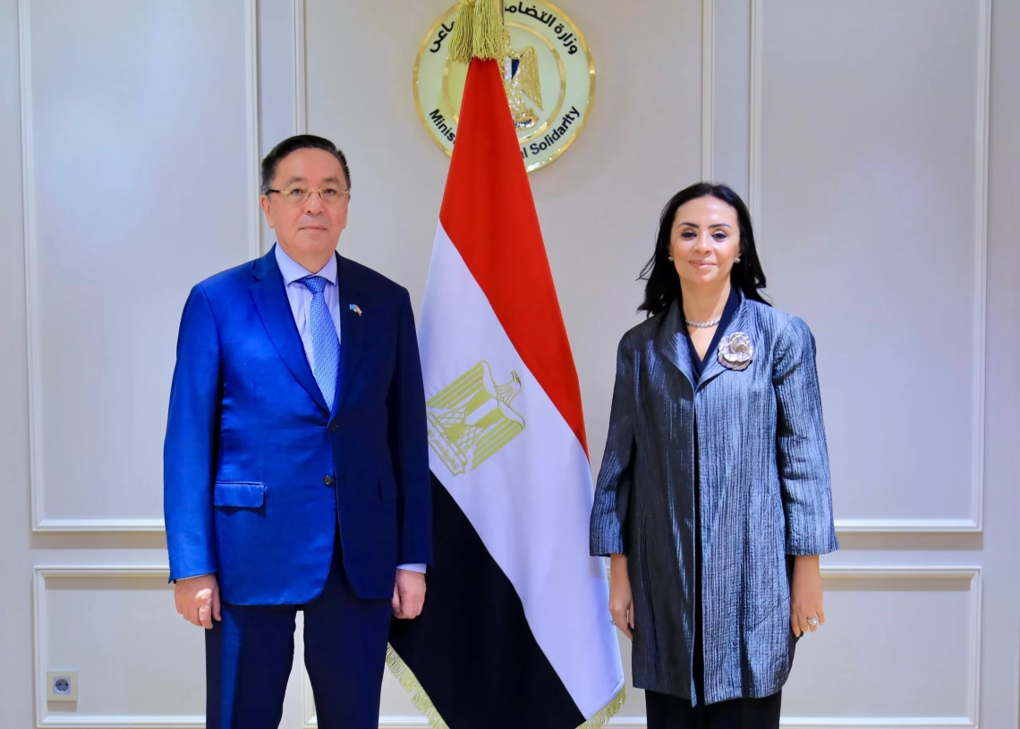 وزيرة التضامن تبحث تعزيز التعاون فى مجال الحماية الاجتماعية مع كازاخستان 15 - جريدة المساء