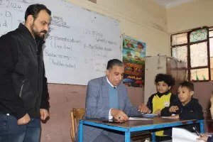 خلال جولته اليوم بمدارس العجوزة.. وكيل وزارة التعليم بالجيزة: رفع مستوي الطلاب ضعاف القراءة والكتابة في مقدمة أولوياتنا (صور) 27 - جريدة المساء