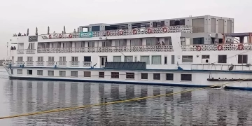 شحوط إحدى البواخر السياحية في نهر النيل بمركز بني مزار 1 - جريدة المساء