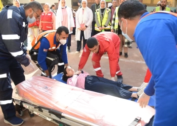 تنفيذ سيناريو افتراضي لإخلاء مدرسة هشام شتا بالجيزة نتيجة حدوث هزة أرضية وحريق (صور) 28 - جريدة المساء