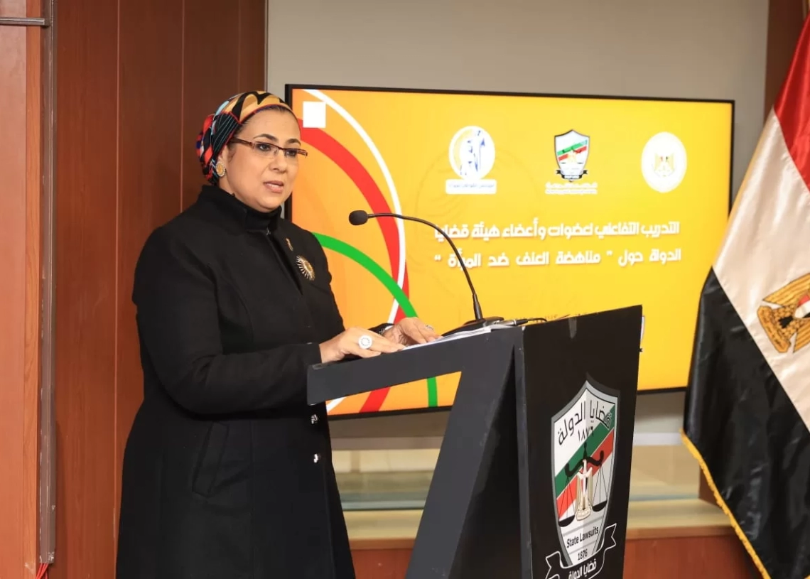 المستشارة أمل عمار موجهه الشكرلوزير العدل لدعمه ومساندته قضايا المرأة خلال افتتاح البرنامج التدريبى التفاعلى الرابع لعضوات وأعضاء هيئة قضايا الدولة 17 - جريدة المساء