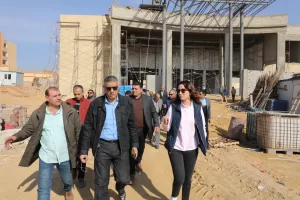 محافظ الجيزة يتفقد نسب التنفيذ بمشروع مبني خدمات مصر بحدائق الأهرام 66 - جريدة المساء