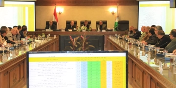 محافظ الجيزة يترأس الاجتماع الأسبوعى لمتابعة نسب تنفيذ الخطة الإستثمارية 2 - جريدة المساء محافظ الجيزة يترأس الاجتماع الأسبوعى لمتابعة نسب تنفيذ الخطة الإستثمارية 1 - جريدة المساء