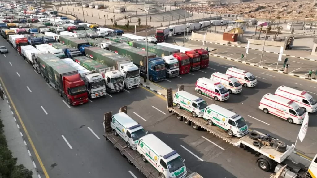 رئيس الوزراء يشهد إطلاق "صندوق تحيا مصر" أكبر قافلة مساعدات إنسانية للأشقاء الفلسطينيين 9 - جريدة المساء