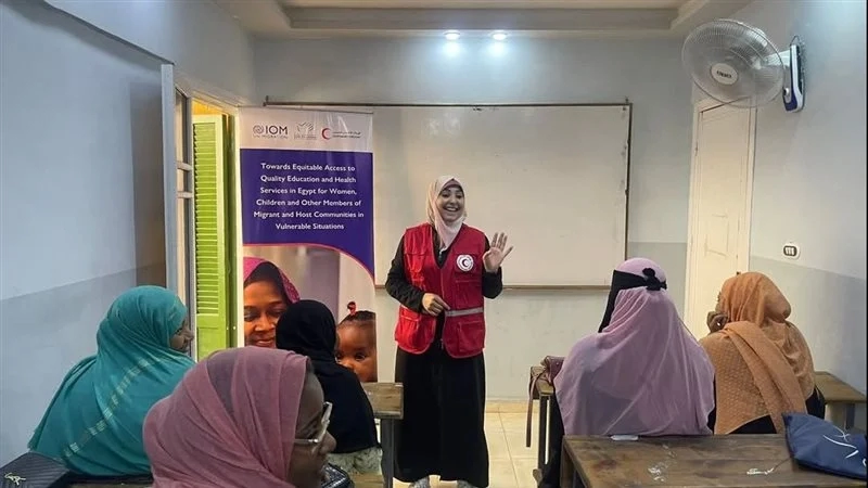 الهلال الأحمر المصرى يطلق خدمات مشروع "سوا" لدعم اللاجئين فى الثغر 18 - جريدة المساء