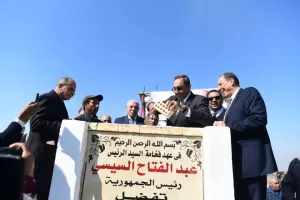 محافظ قنا ورئيس هيئة تنمية الصعيد يضعان حجر أساس محطة إنتاج شتلات القصب بقرية المراشدة 45 - جريدة المساء