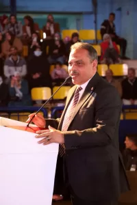 وزيرة التضامن الإجتماعي ومحافظ الشرقية يشهدان إحتفالية " يدوم الفرح" بالصالة المغطاة بالزقازيق 34 - جريدة المساء