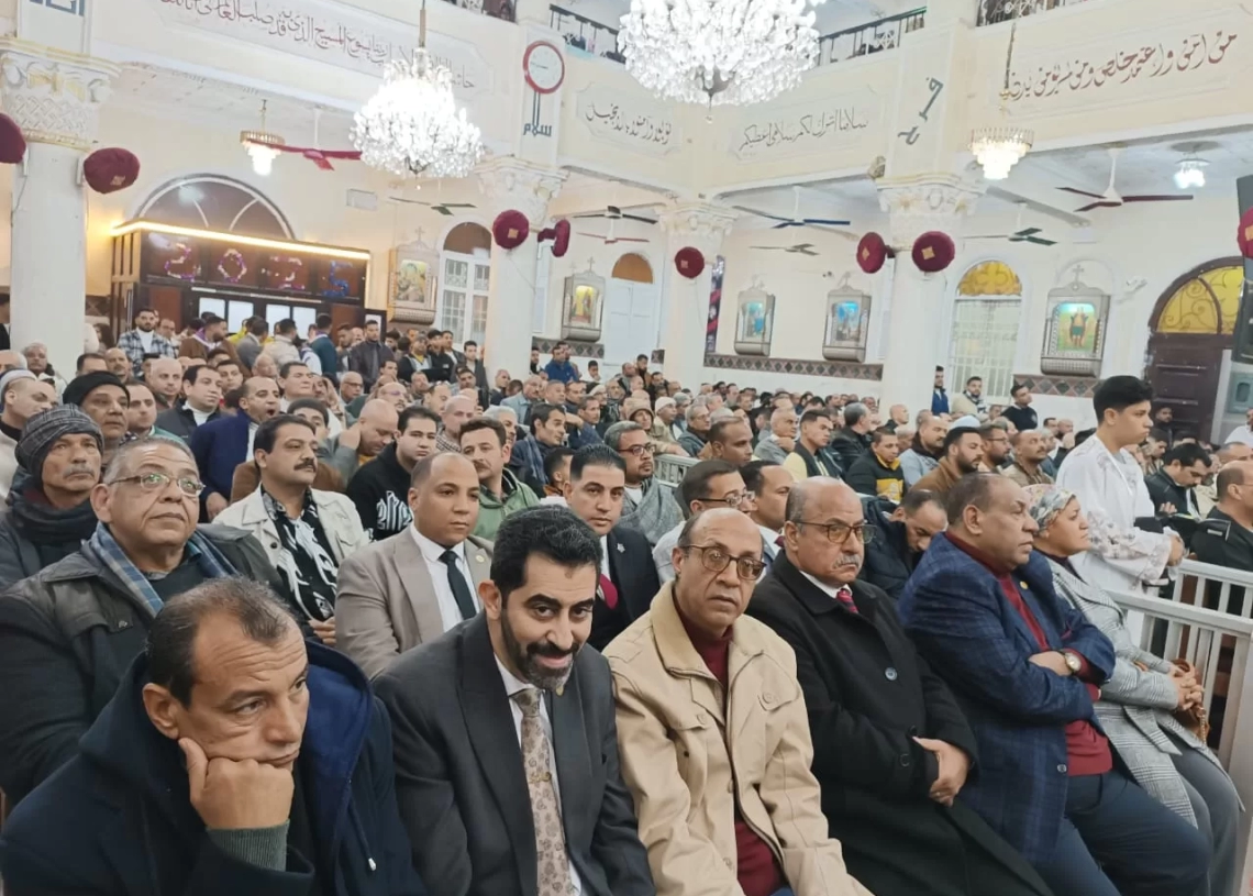 أمانة حزب "الشعب الجمهوري" بنجع حمادي تشارك في قداس عيد الميلاد المجيد 18 - جريدة المساء