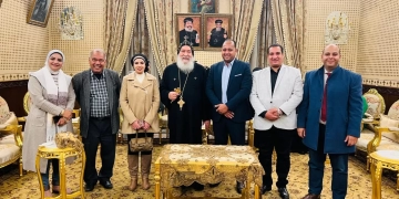 أعضاء نموذج محاكاة مجلس الشيوخ يزورون مطرانية قنا لتقديم التهنئة للأقباط بعيد الميلاد المجيد 2 - جريدة المساء أعضاء نموذج محاكاة مجلس الشيوخ يزورون مطرانية قنا لتقديم التهنئة للأقباط بعيد الميلاد المجيد 1 - جريدة المساء