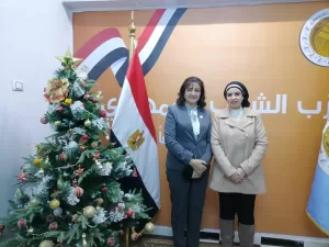 أعضاء نموذج محاكاة مجلس الشيوخ في قنا يزورون النائبة نجلاء باخوم للتهنئة بعيد الميلاد المجيد 35 - جريدة المساء