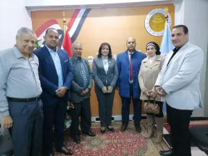 أعضاء نموذج محاكاة مجلس الشيوخ في قنا يزورون النائبة نجلاء باخوم للتهنئة بعيد الميلاد المجيد 25 - جريدة المساء