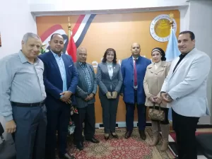 أعضاء نموذج محاكاة مجلس الشيوخ في قنا يزورون النائبة نجلاء باخوم للتهنئة بعيد الميلاد المجيد 27 - جريدة المساء