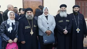أعضاء نموذج محاكاة مجلس الشيوخ في قنا يواصلون زيارة الكنائس والمطرانيات لتهنئة الأقباط بعيد الميلاد المجيد 27 - جريدة المساء
