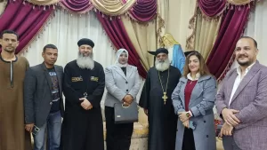 أعضاء نموذج محاكاة مجلس الشيوخ في قنا يواصلون زيارة الكنائس والمطرانيات لتهنئة الأقباط بعيد الميلاد المجيد 29 - جريدة المساء