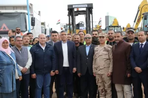 استعدادا للطواريء.. محافظ الجيزة يشهد أكبر اصطفاف بتاريخ المحافظة بإجمالي 752 سيارة ومعدة 35 - جريدة المساء