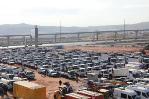 استعدادا للطواريء.. محافظ الجيزة يشهد أكبر اصطفاف بتاريخ المحافظة بإجمالي 752 سيارة ومعدة 51 - جريدة المساء